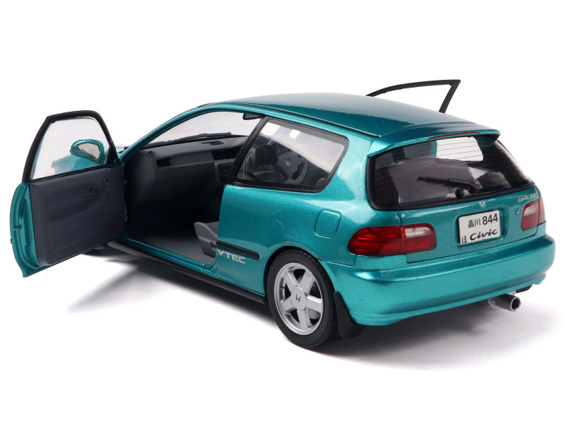 Lサイズ 1/18 Solido 1991 Honda Civic (EG6) Aztec Green Pearl Diecast Car