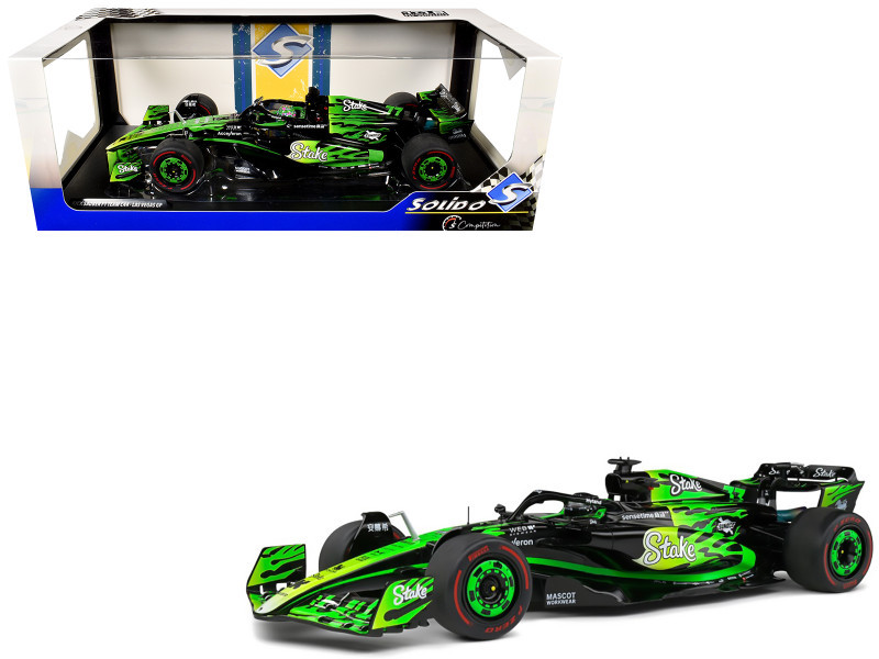 1/18 Solido 2024 Formula 1 Kick Sauber F1 Team C44 Valtteri Bottas Las Vegas GP Diecast Car Model