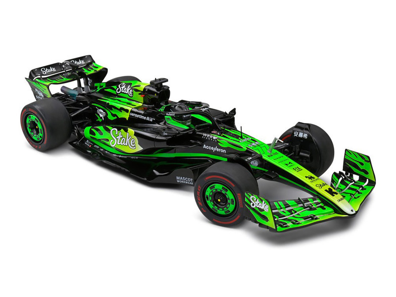 1/18 Solido 2024 Formula 1 Kick Sauber F1 Team C44 Valtteri Bottas Las Vegas GP Diecast Car Model