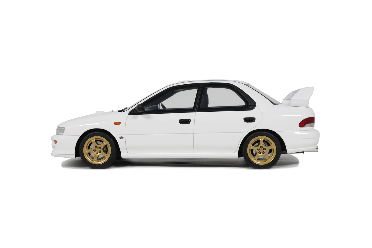 T.T 1/18 OTTO 2000 Subaru Impreza WRX Type RA STi (Pure White) Car