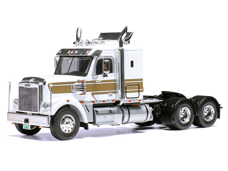 2012 Freightliner Coronado Truck Tractor White with Gold Stripes 1