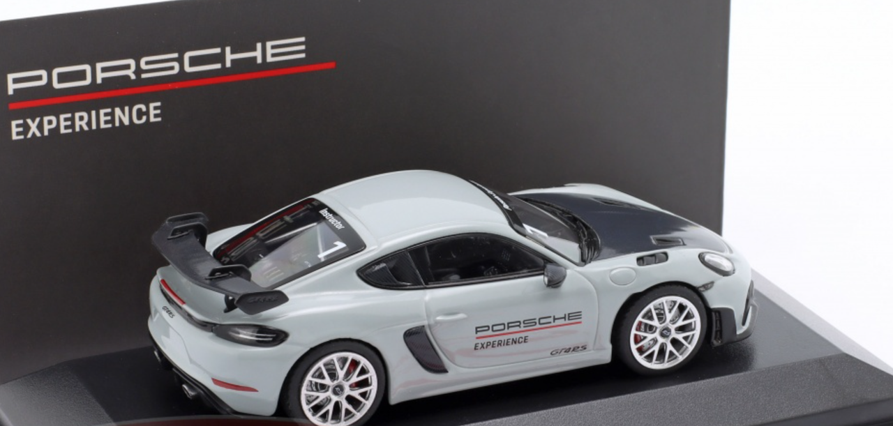 1/43 Dealer Edition Porsche 718 (982) Cayman GT4 RS Track Experience Sport (Grey) Car Model