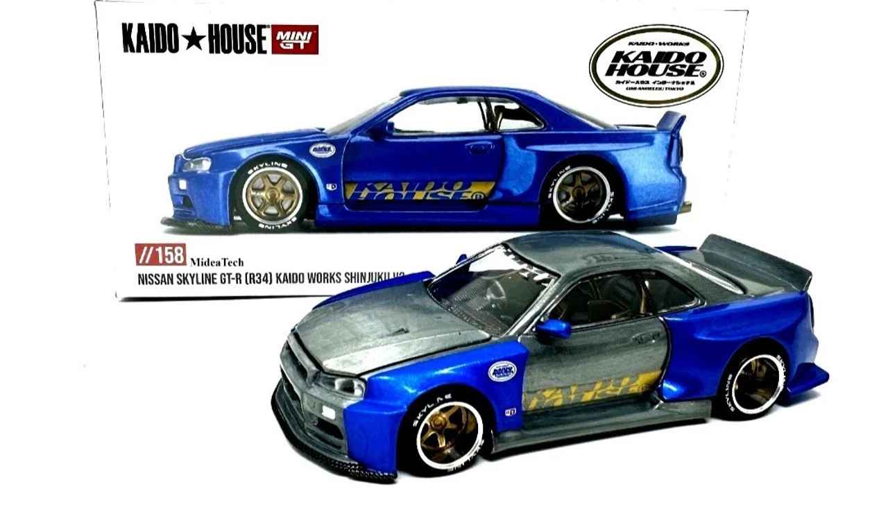 CHASE CAR 1/64 Kaido House & Mini GT Nissan Skyline GT-R