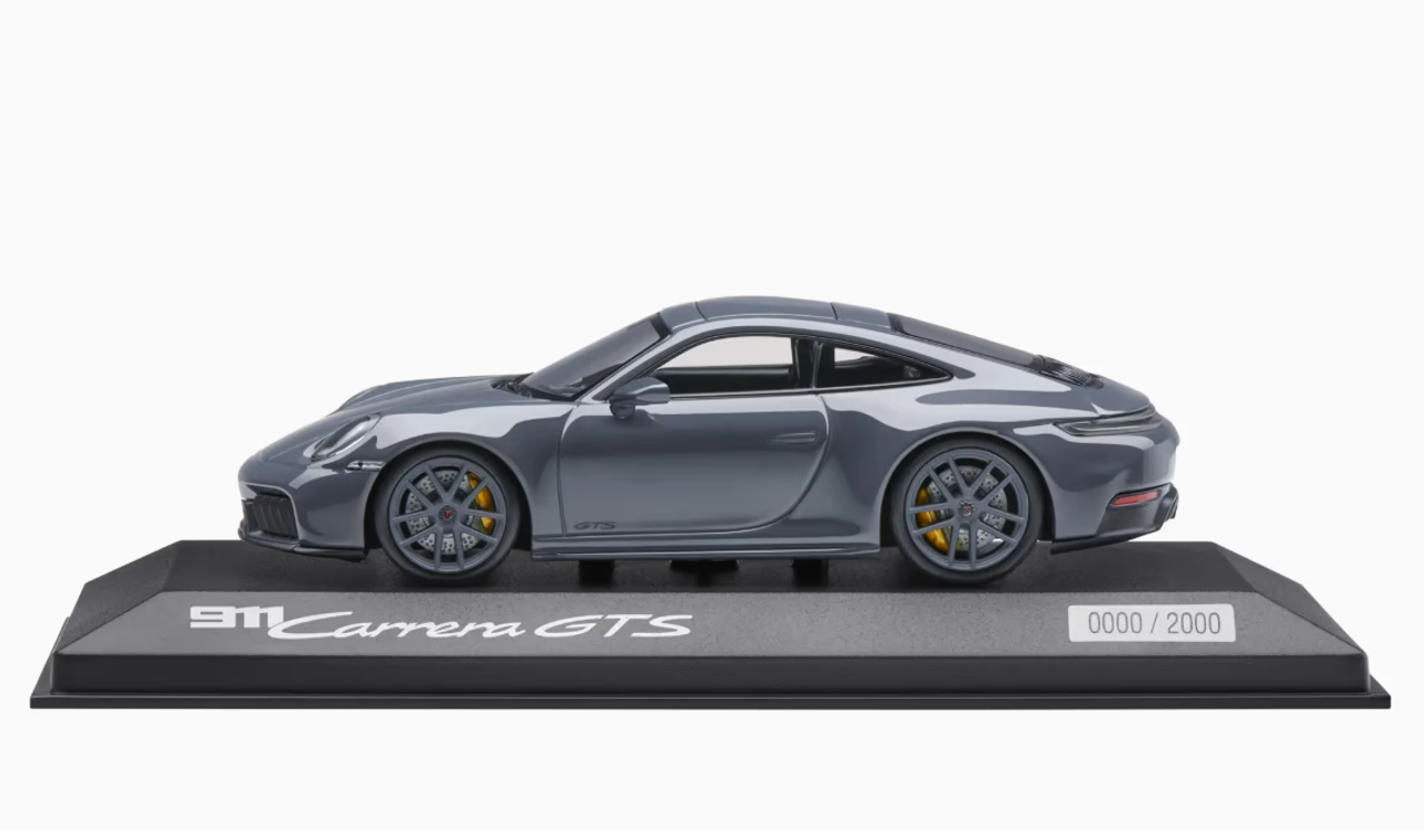 1/43 Dealer Edition 2024 Porsche 911 (992.2) Carrera GTS Coupé (Slate Grey) Car Model