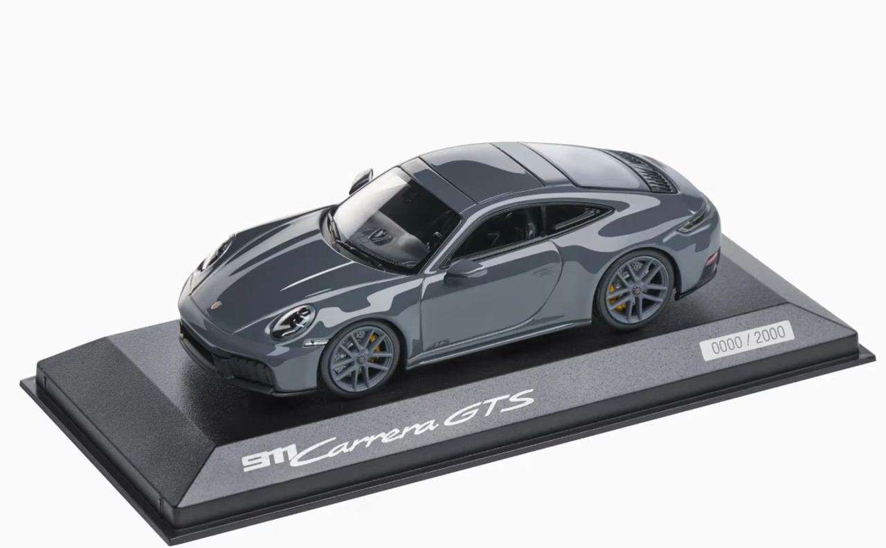 1/43 Dealer Edition 2024 Porsche 911 (992.2) Carrera GTS Coupé (Slate Grey) Car Model