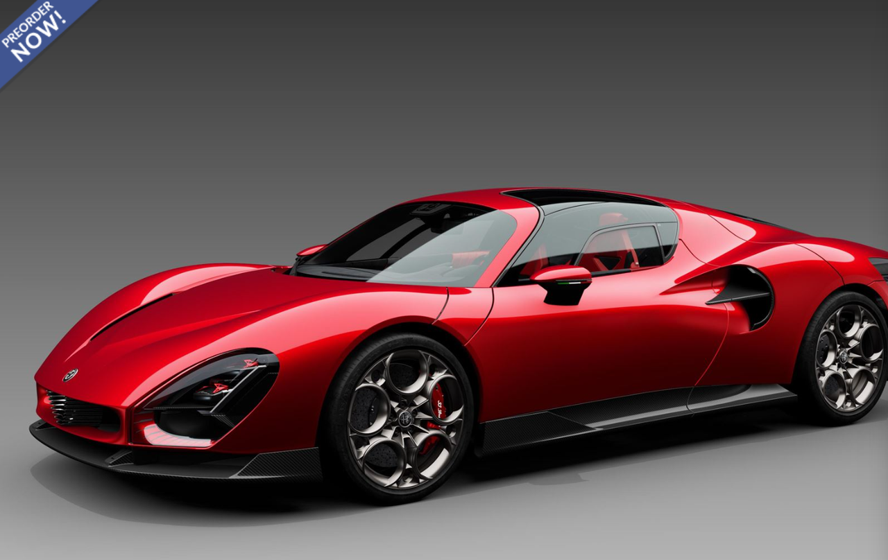 1/18 BBR Alfa Romeo 33 Stradale (Red Villa D'Este) Car Model