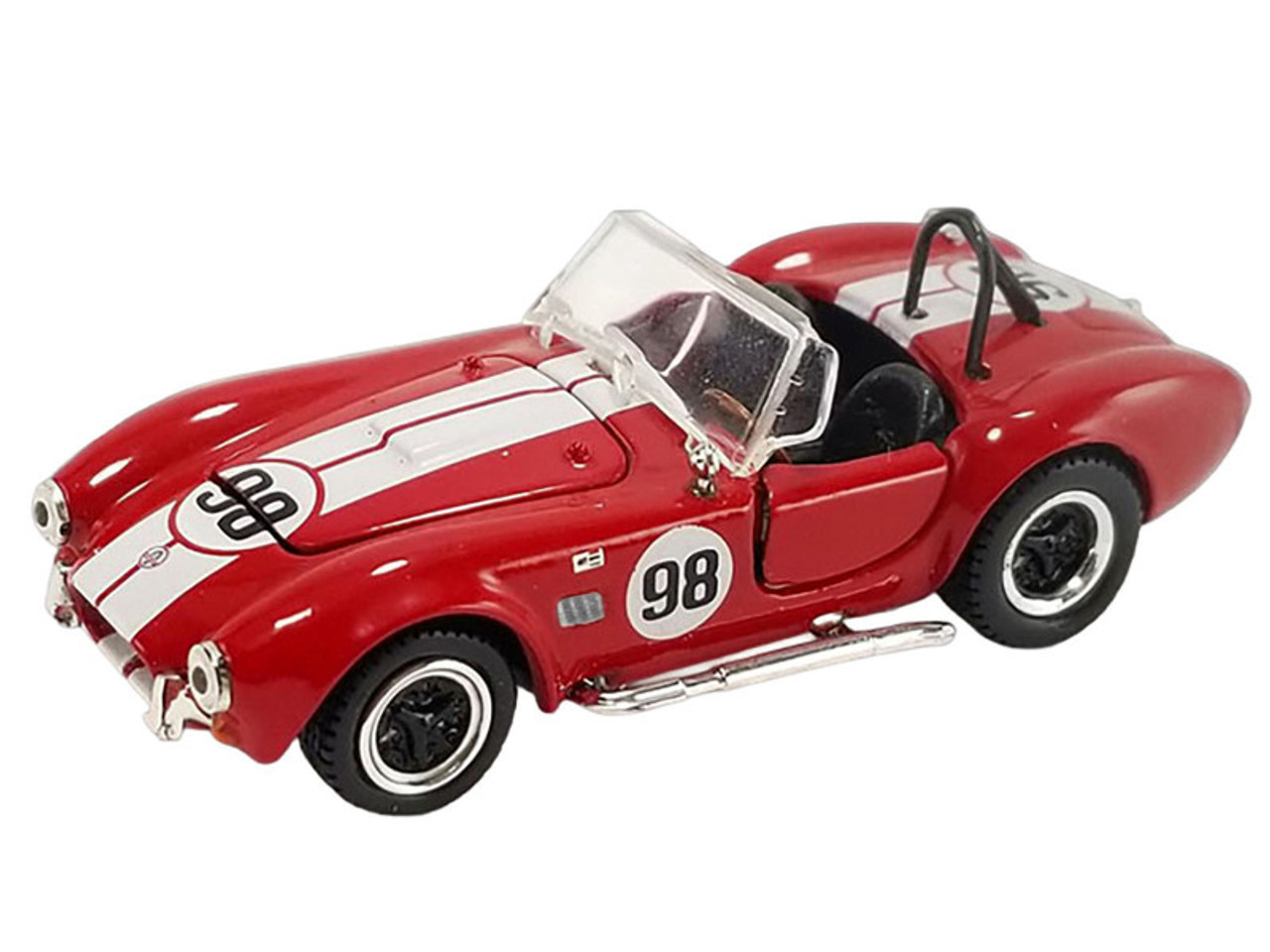 Shelby Cobra 427 S/C #98 Red with White Stripes "Shelby Collectibles" Series 1/64 Diecast Model Car by ACME