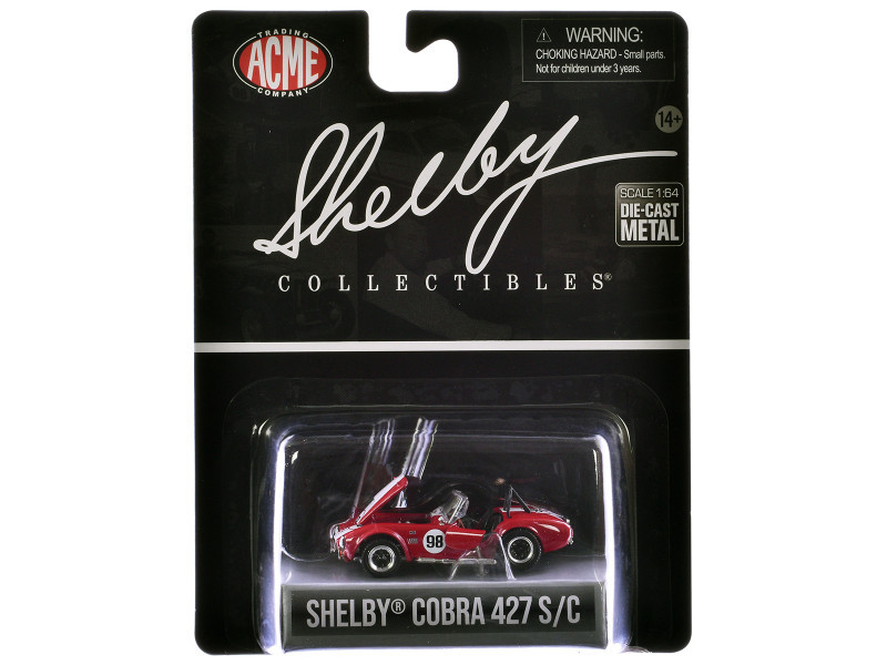 Shelby Cobra 427 S/C #98 Red with White Stripes 