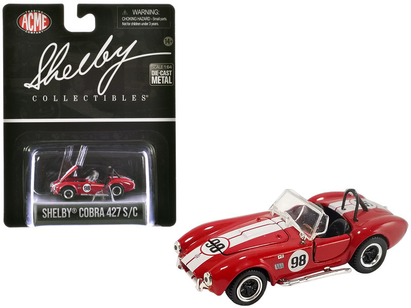 Shelby Cobra 427 S/C #98 Red with White Stripes 