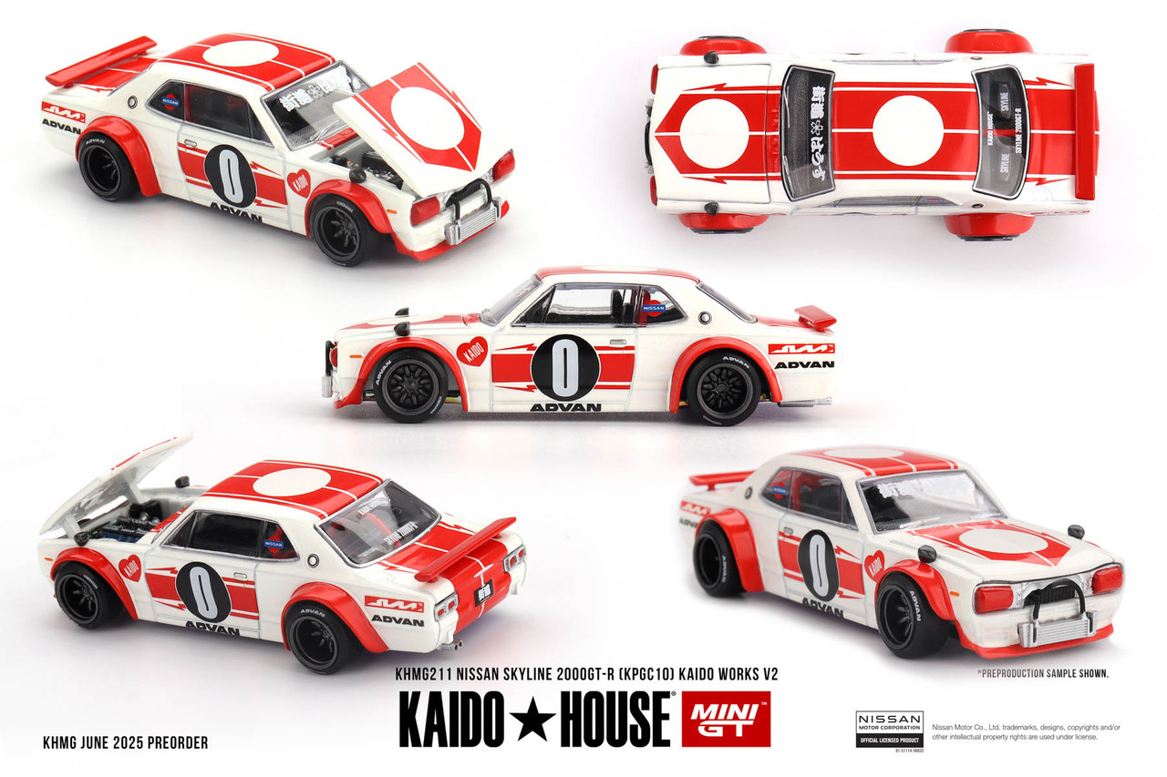 1/64 Kaido House Nissan Skyline 2000GT-R (KPGC10) Kaido Works V2