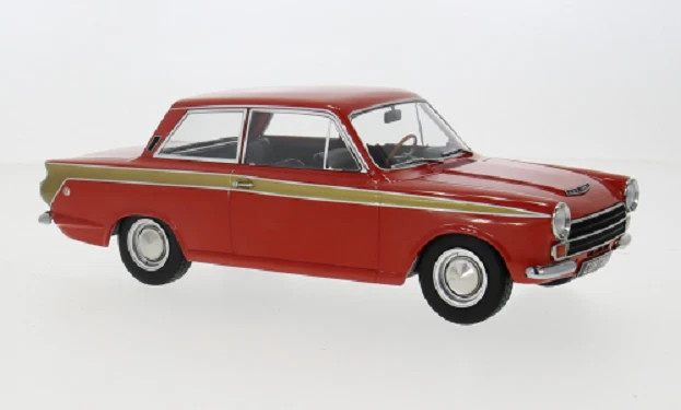 1/18 ModelCarGroup 1966 Ford Lotus Cortina (Red) Diecast Car Model