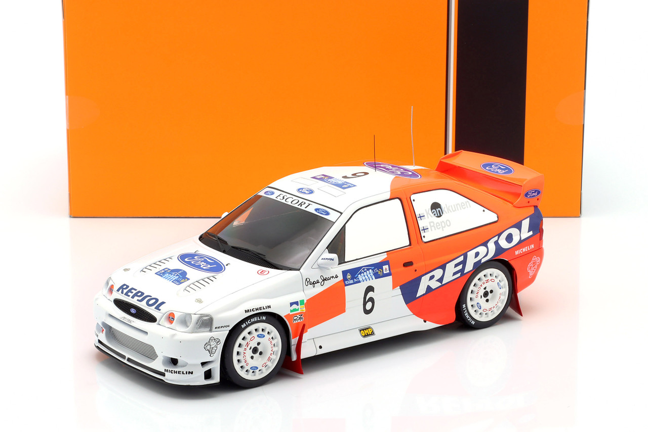 のい 1/18 Ixo 1997 Ford Escort WRC #6 2nd Rallye Akropolis Juha