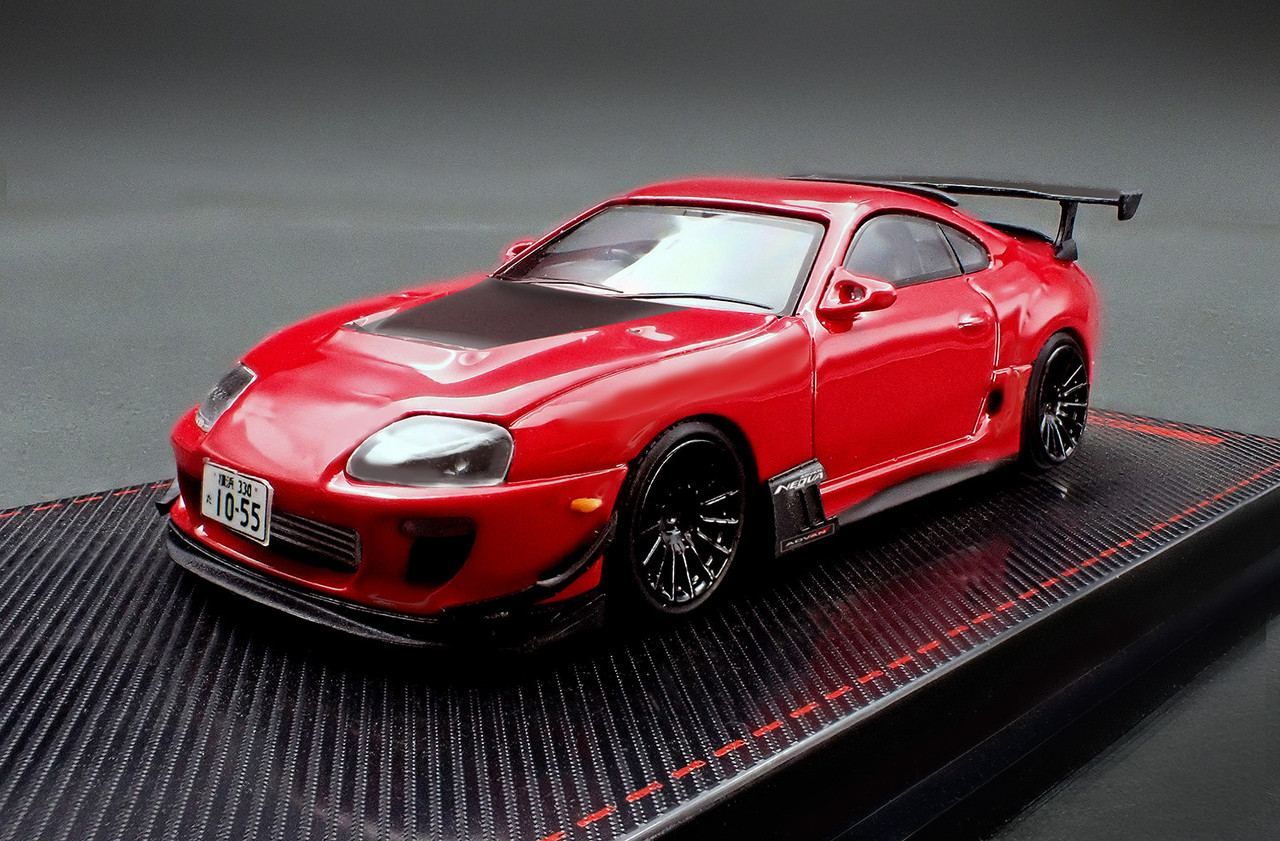 1/64 IG Ignition Model Toyota Supra (JZA80) RZ (Red) Diecast Car Model