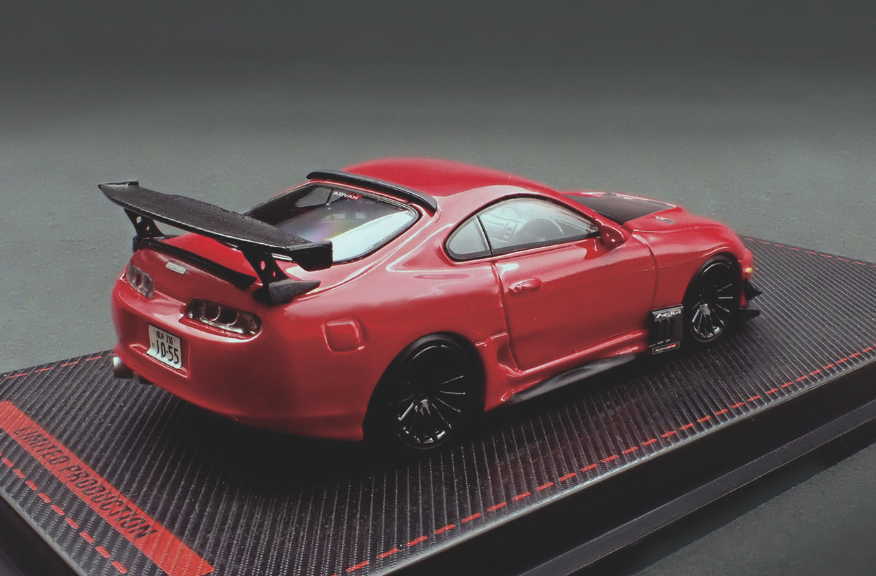 1/64 IG Ignition Model Toyota Supra (JZA80) RZ (Red) Diecast Car Model