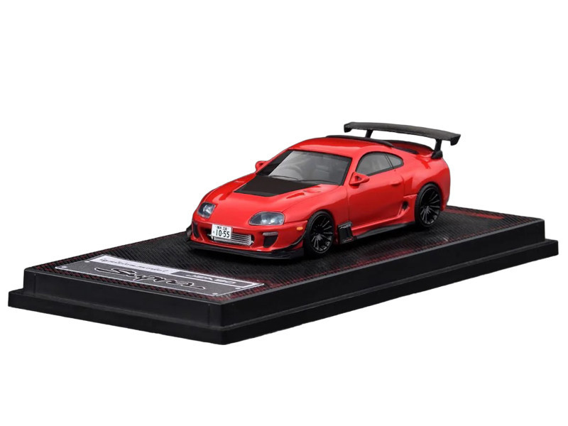1/64 IG Ignition Model Toyota Supra (JZA80) RZ (Red) Diecast Car Model