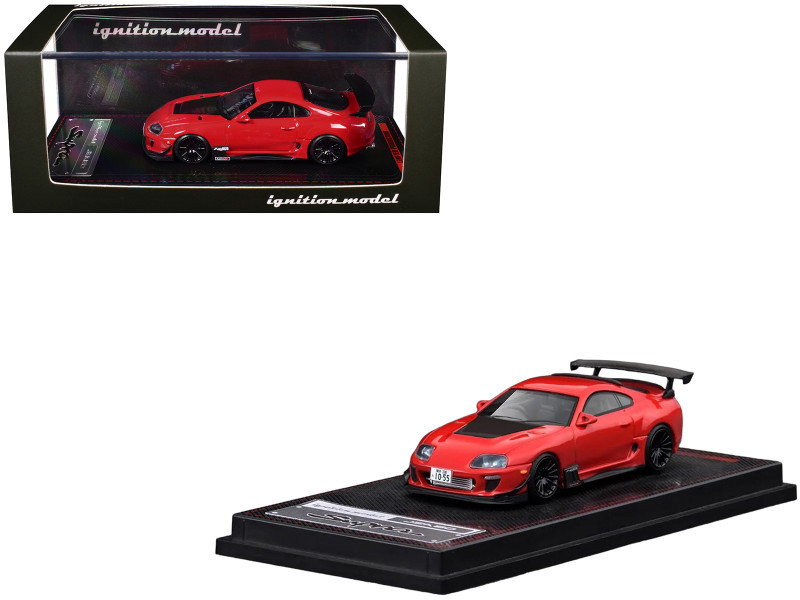 1/64 IG Ignition Model Toyota Supra (JZA80) RZ (Red) Diecast Car