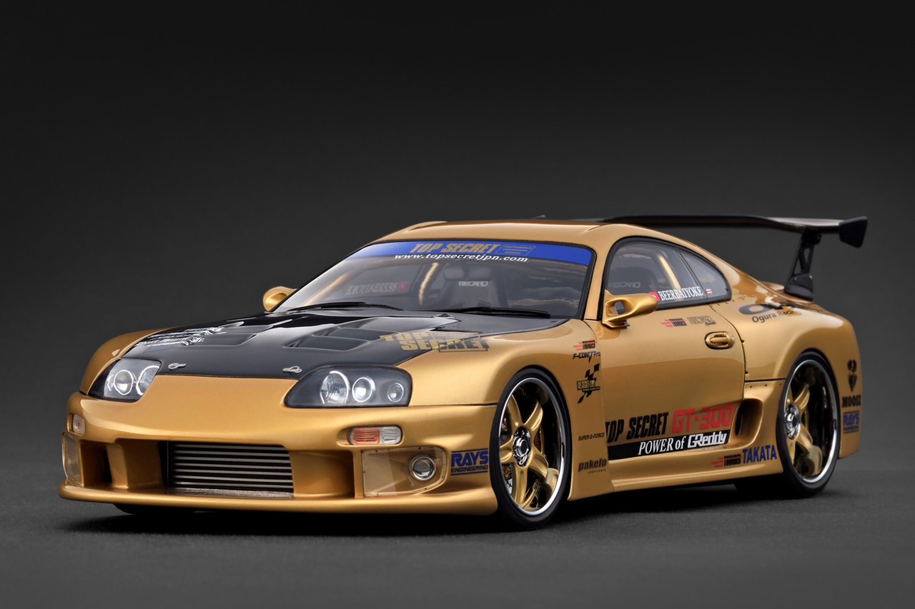1/18 IG Ignition Model TOP SECRET Toyota GT300 Supra (A80) (Gold