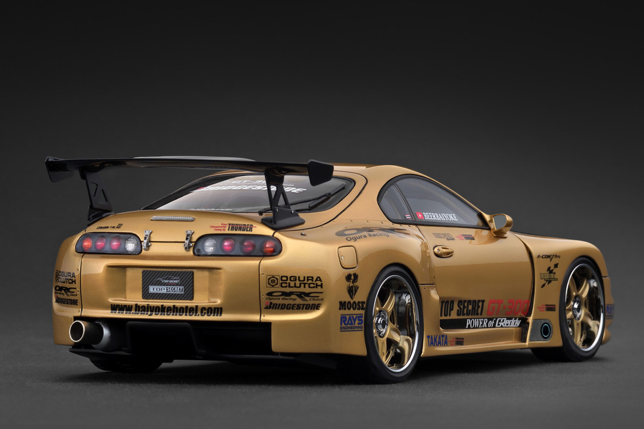 1/18 IG Ignition Model TOP SECRET Toyota GT300 Supra (A80) (Gold
