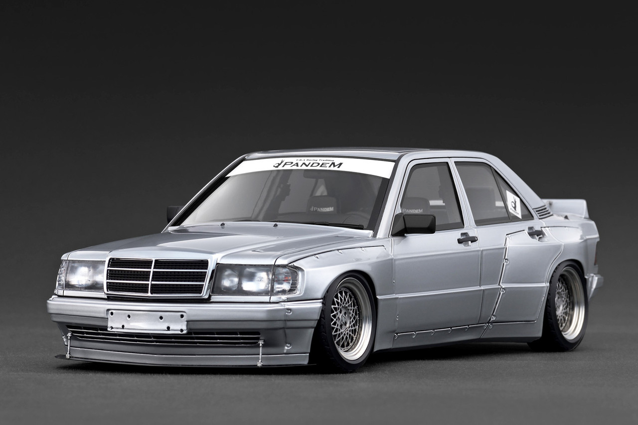 1/18 IG Ignition Model Mercedes-Benz 190 Pandem (Silver) Car Model