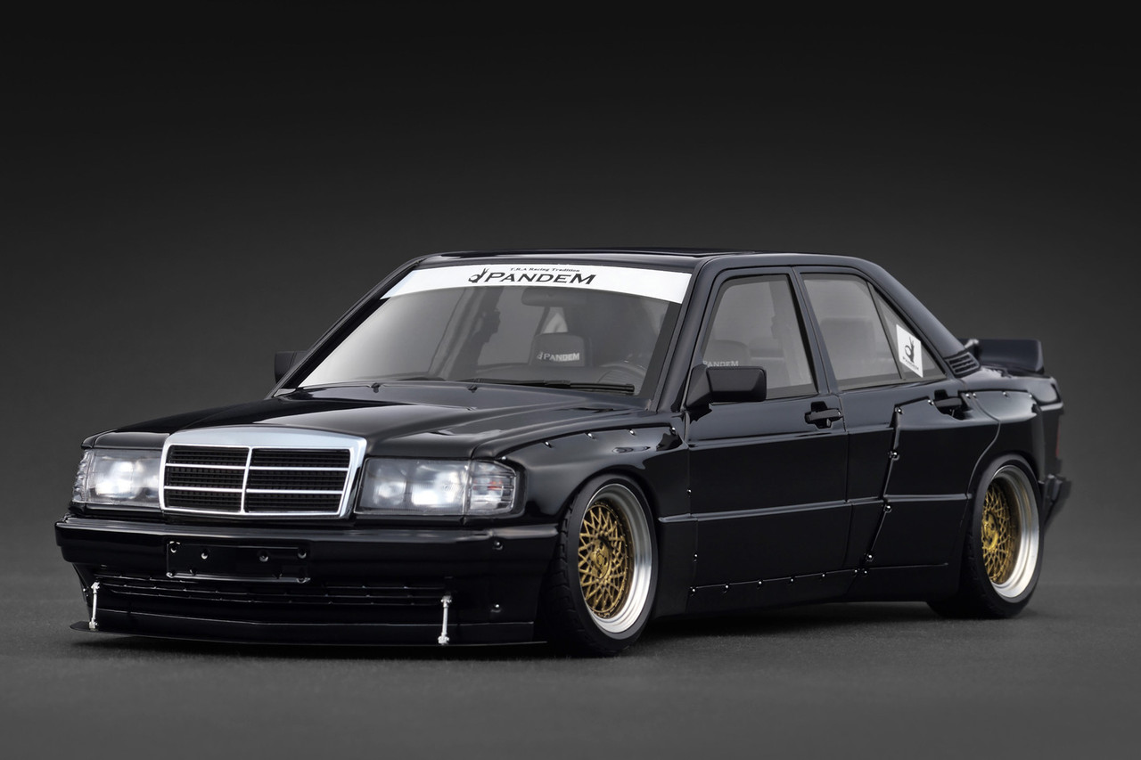 1/18 IG Ignition Model Mercedes-Benz 190 Pandem (Black) Car Model