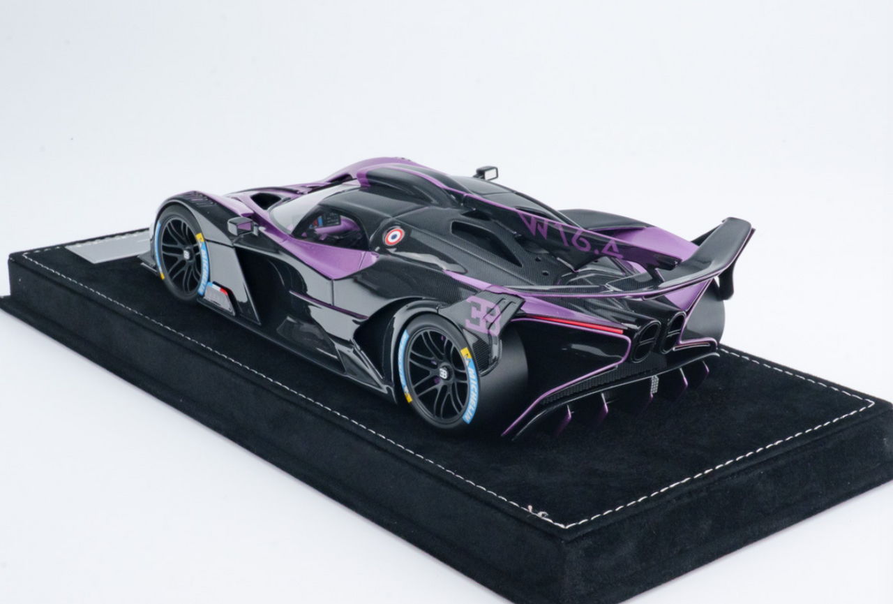 1/18 HH Model Bugatti Bolide (Delo Voliet Purple & Carbon Black) Car Model