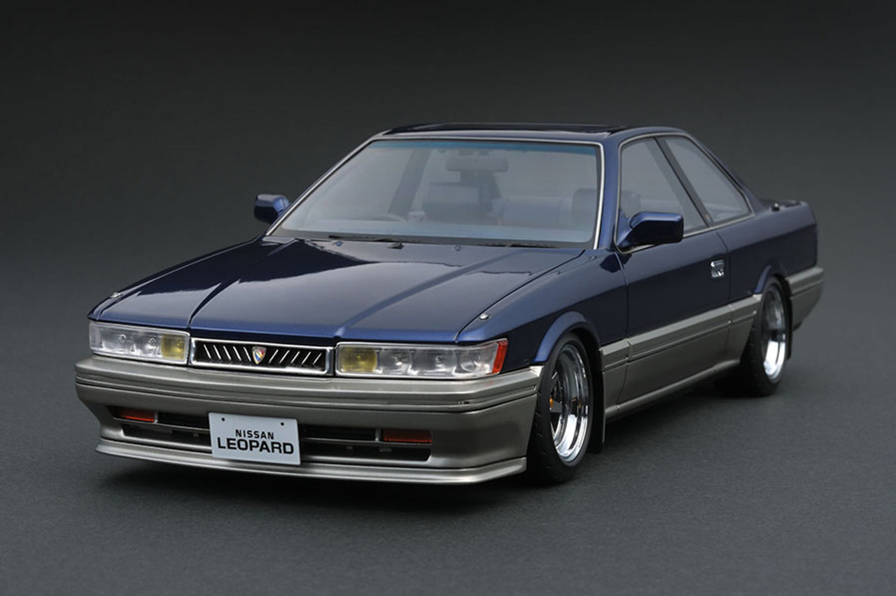 1/18 IG Ignition Model Nissan Leopard 3.0 Ultima (F31) (Blue) Car Model  IG1015