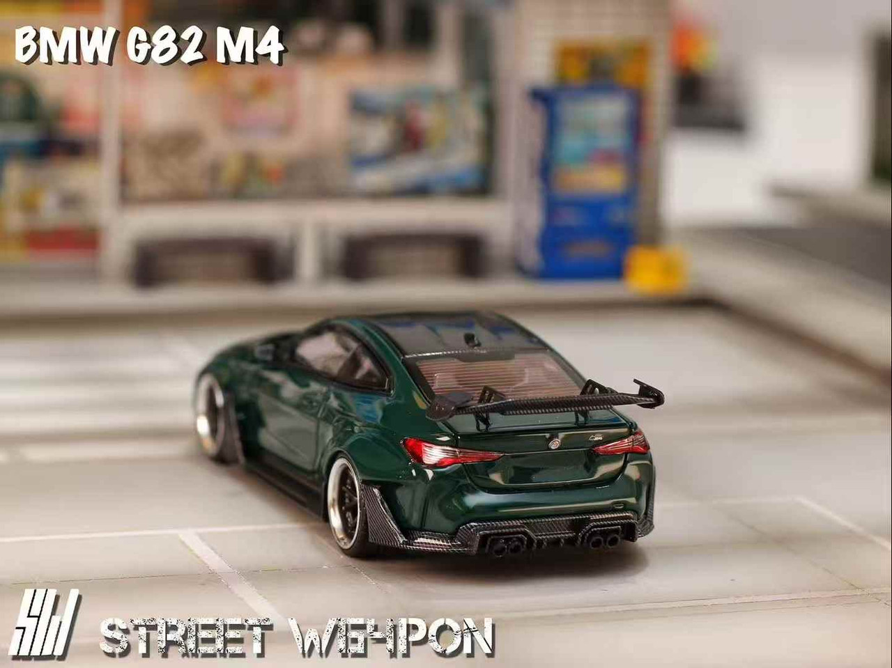 1/64 SW BMW G82 M4 Widebody (Green) Diecast Car Model