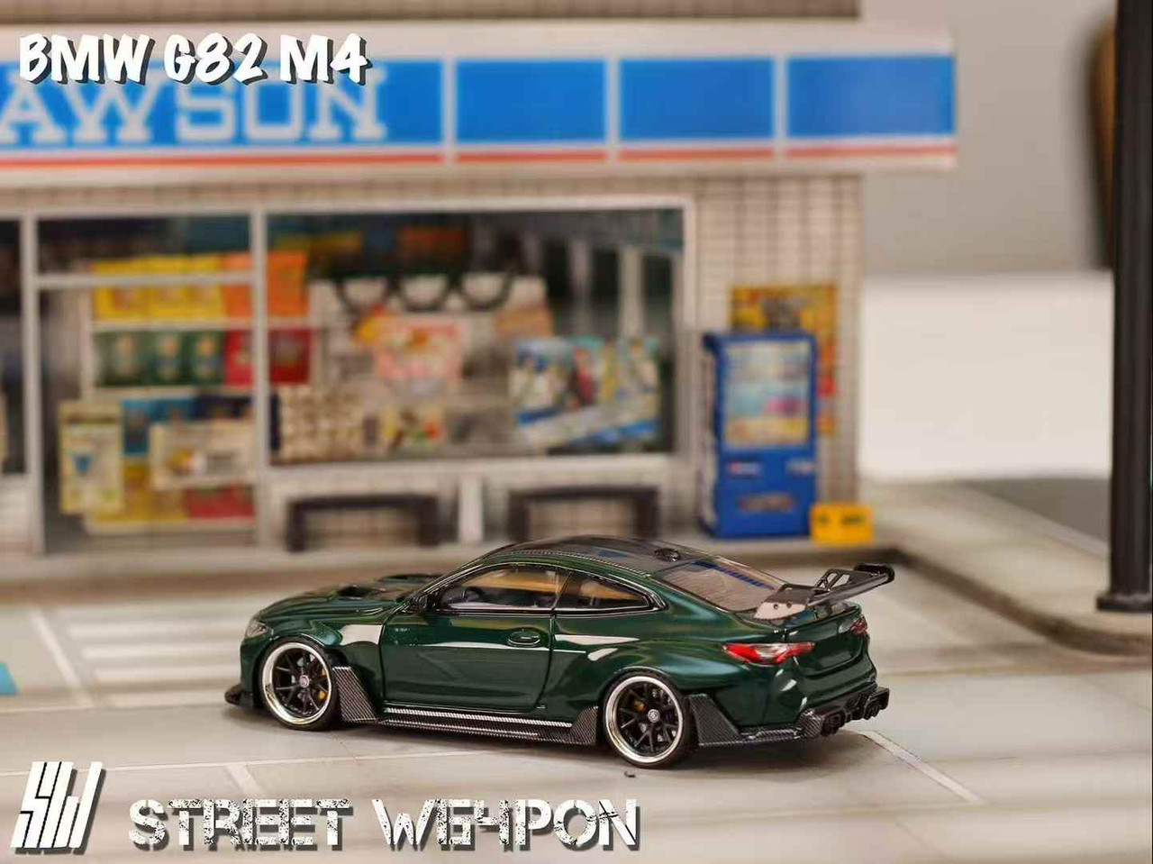 1/64 SW BMW G82 M4 Widebody (Green) Diecast Car Model