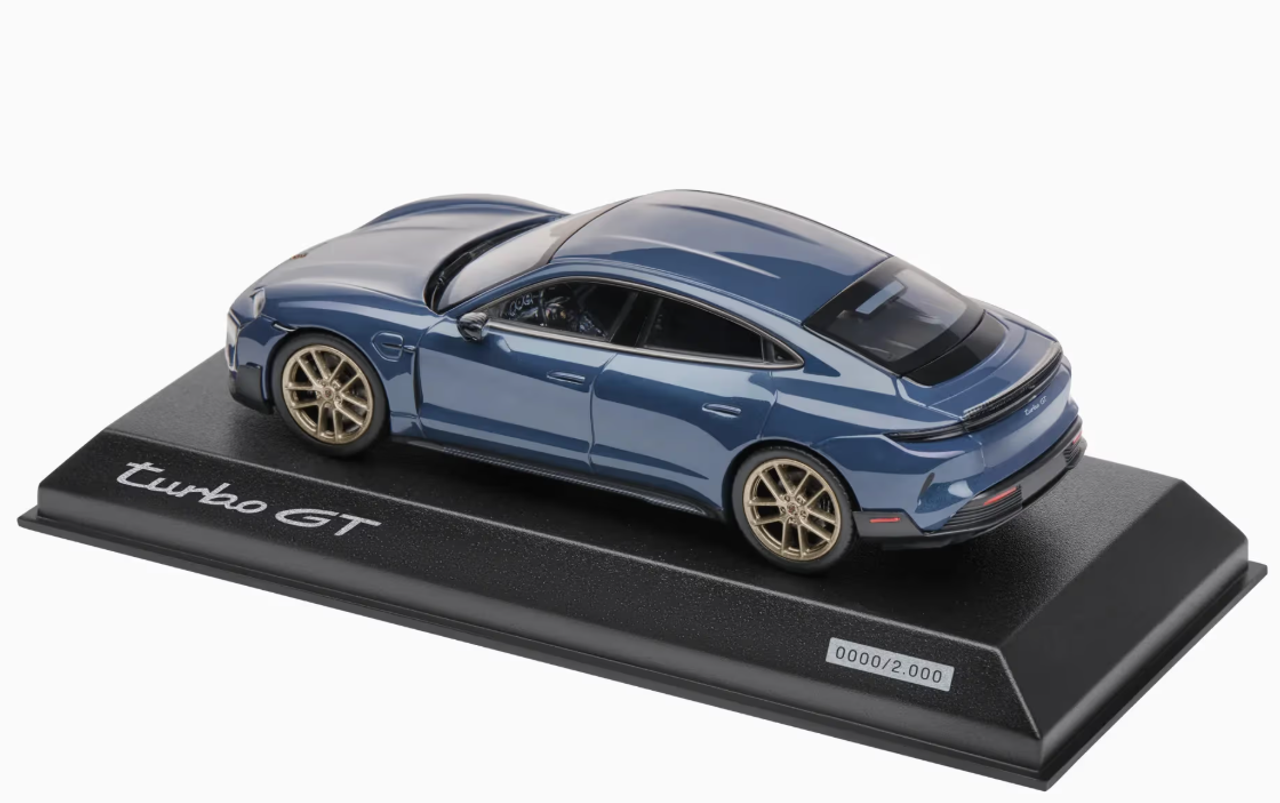 1/43 Dealer Edition Porsche Taycan Turbo GT (J1 PA) (Pale Blue Metallic) Car Model