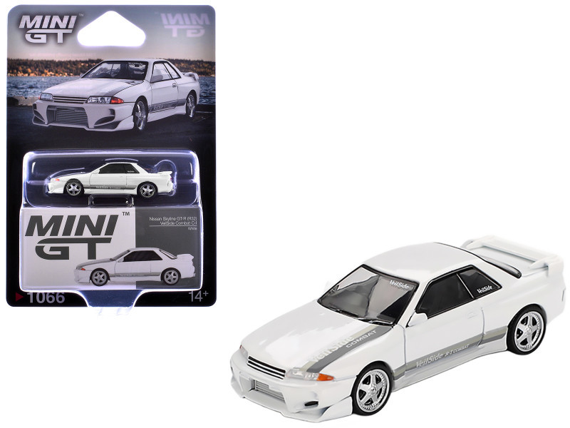 1/64 Mini GT Nissan Skyline GT-R (R32) VeilSide Combat C-I (White