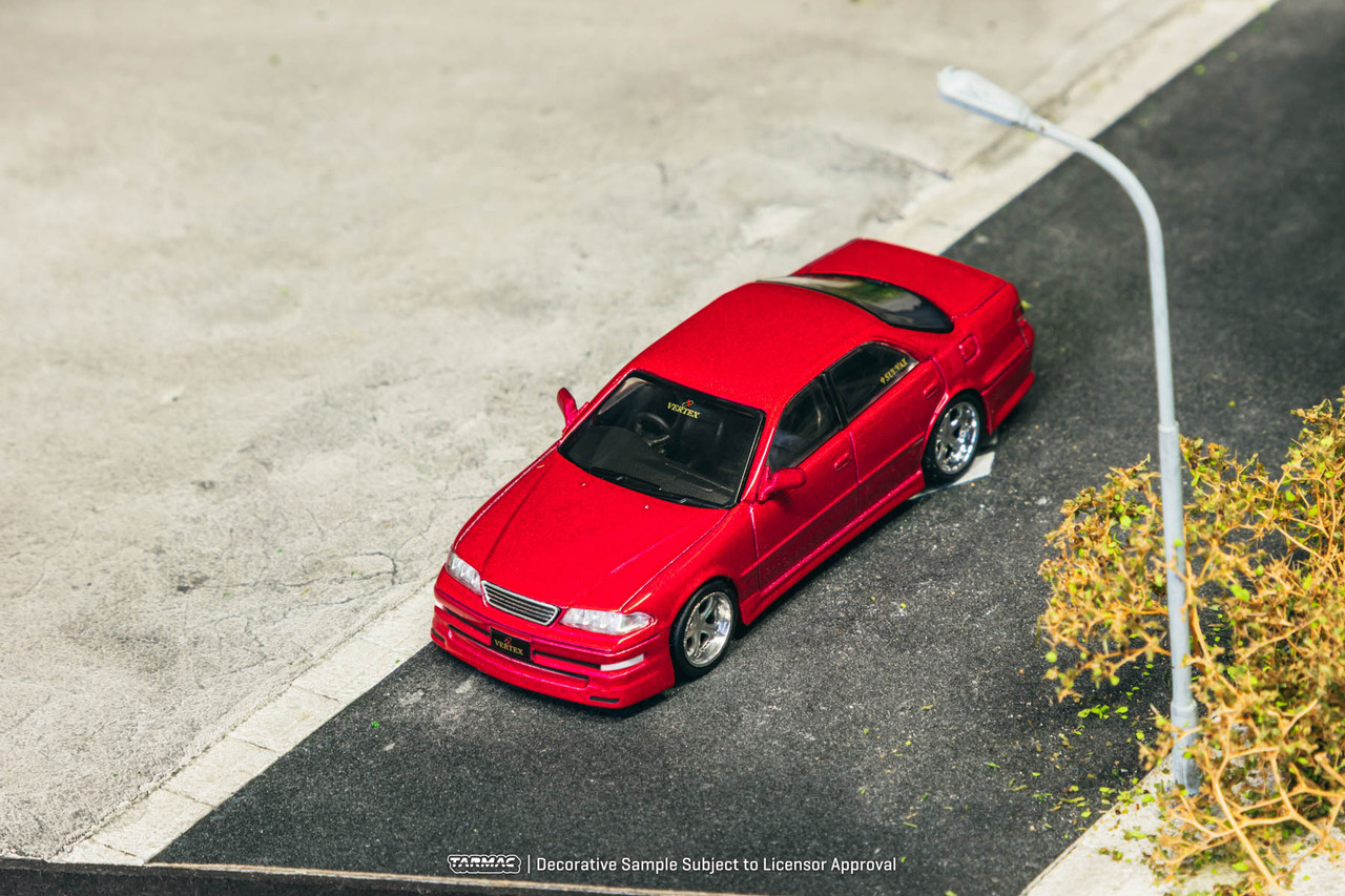 1/64 Tarmac Works VERTEX Toyota Mark II JZX100 (Red Metallic