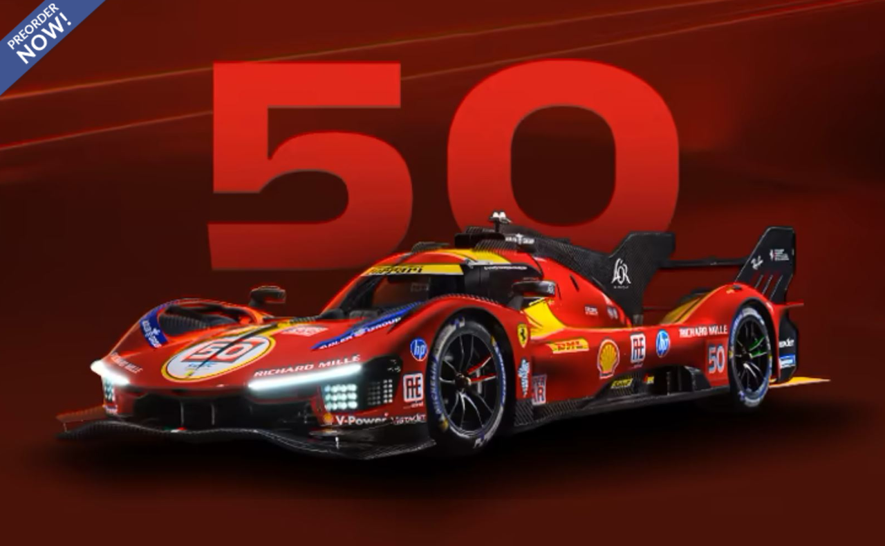 1/18 BBR 2025 Ferrari 499P #50 24H Le Mans Fuoco Nielsen Molina Car Model