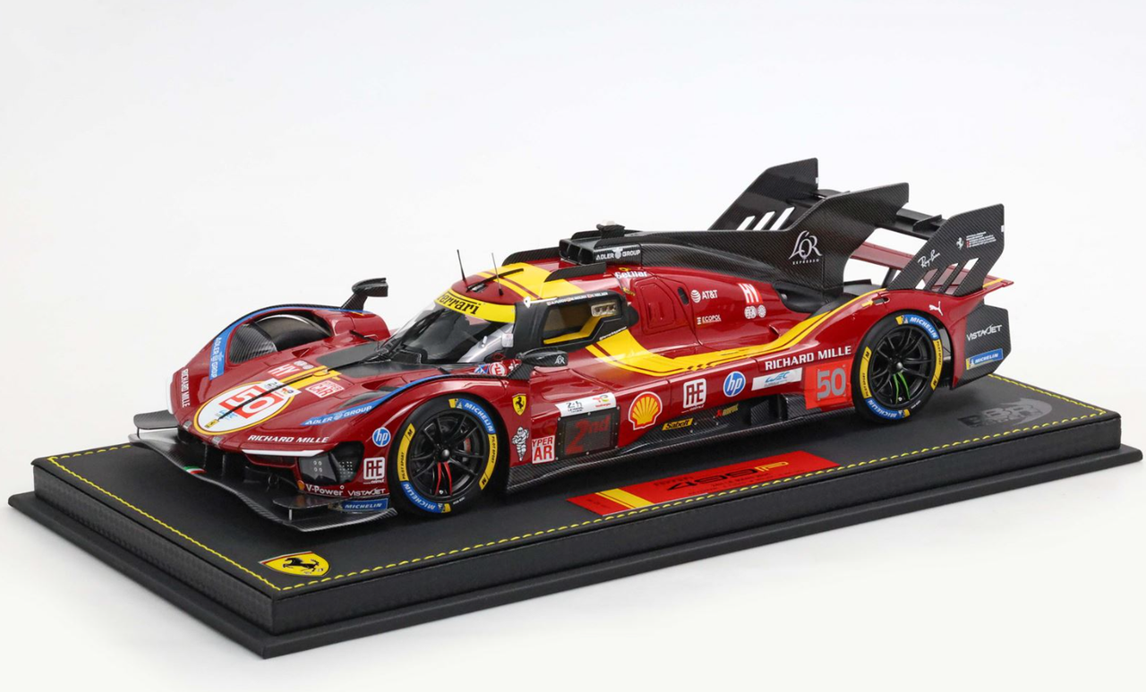1/18 BBR 2025 Ferrari 499P #50 24H Le Mans Fuoco Nielsen Molina Car Model