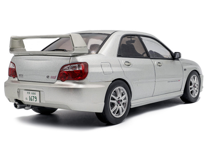 1/18 Solido 2003 Sbaru Impreza WRX STi Premium Silver Effect Diecast Car Model