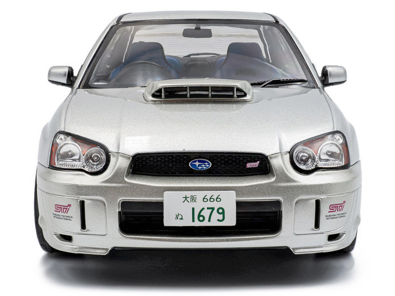 1/18 Solido 2003 Sbaru Impreza WRX STi Premium Silver Effect