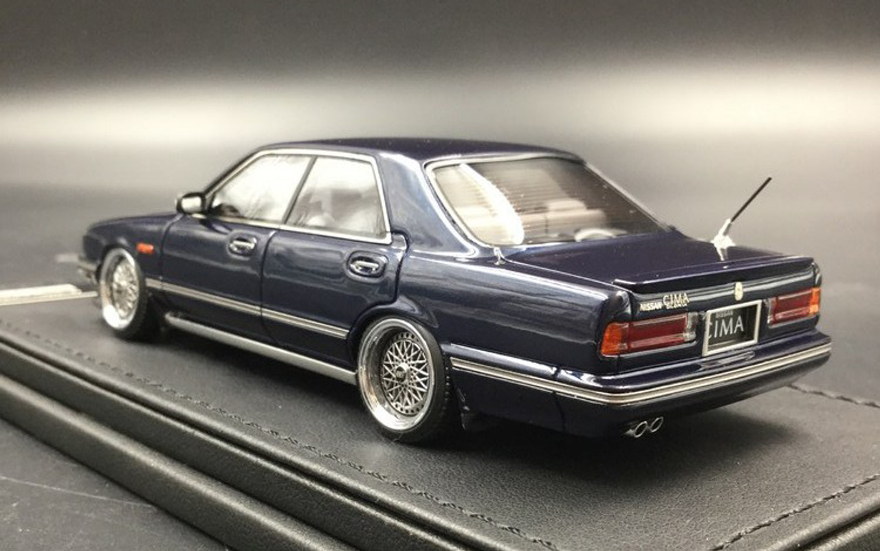 1/43 IG Ignition Model Nissan Gloria Cima (Y31) (Dark Blue