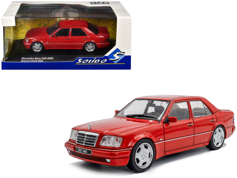 1/43 Solido 1994 Mercedes-Benz W124 E60 AMG (Signal Red) Diecast