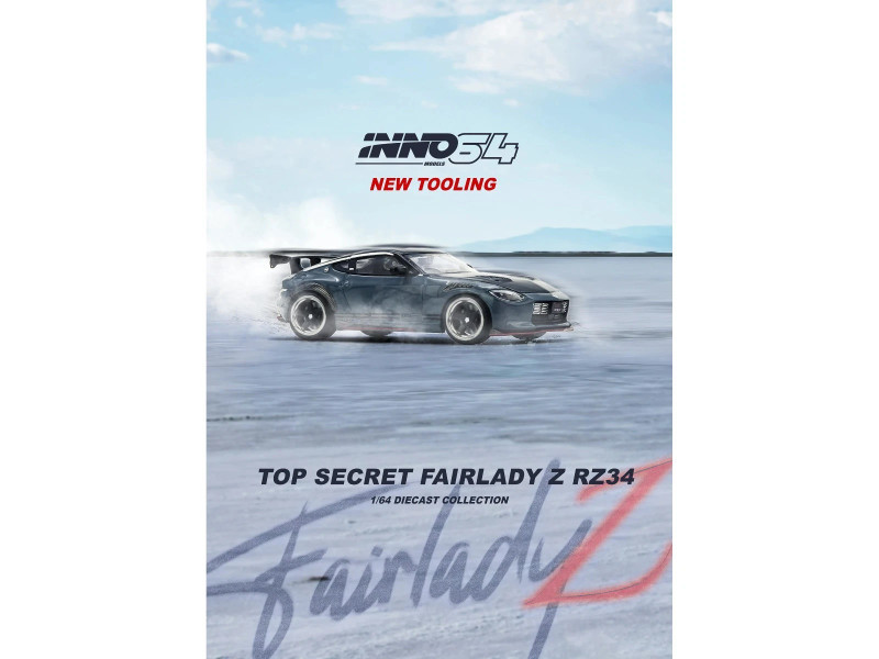 1/64 Inno Nissan Fairlady Z (RX34) Top Secret (Stealth Grey