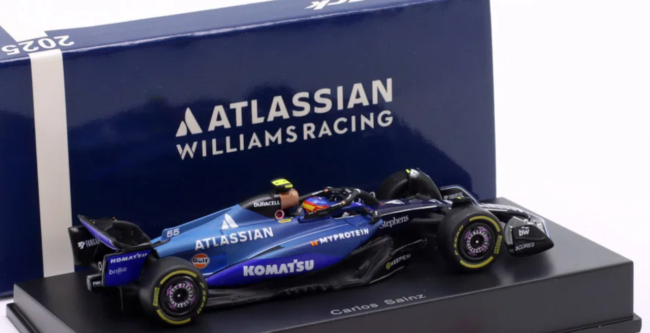 1/64 Spark Williams FW47 No.55 Williams Racing Chinese GP 2025 Carlos Sainz Car Model