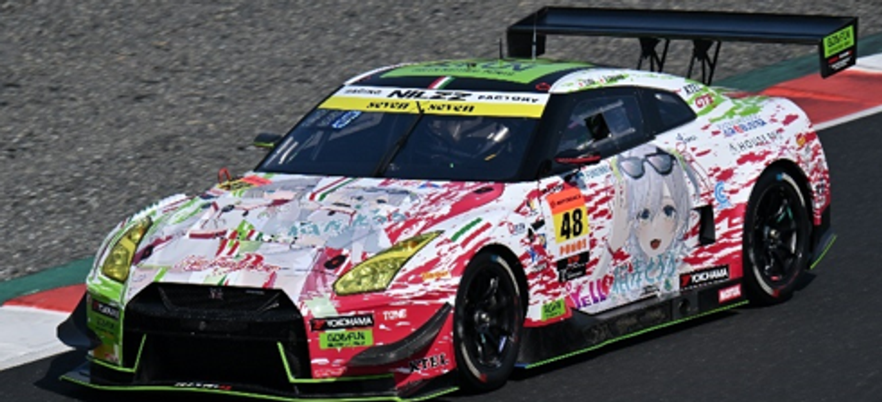 1/43 Spark Datsumou K's Frontier GO & FUN NekoNeko GT-R NILZZ RACING No.48 GT300 SUPER GT 2025 T. Ida - Y. Shibata Car Model