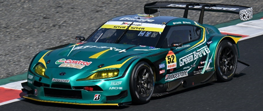 ミニカー Green Brave GR Super GT Saitama 2024 Green Brave GR Super GT Saitama 2024 Spark-model Toyota Gr Supra