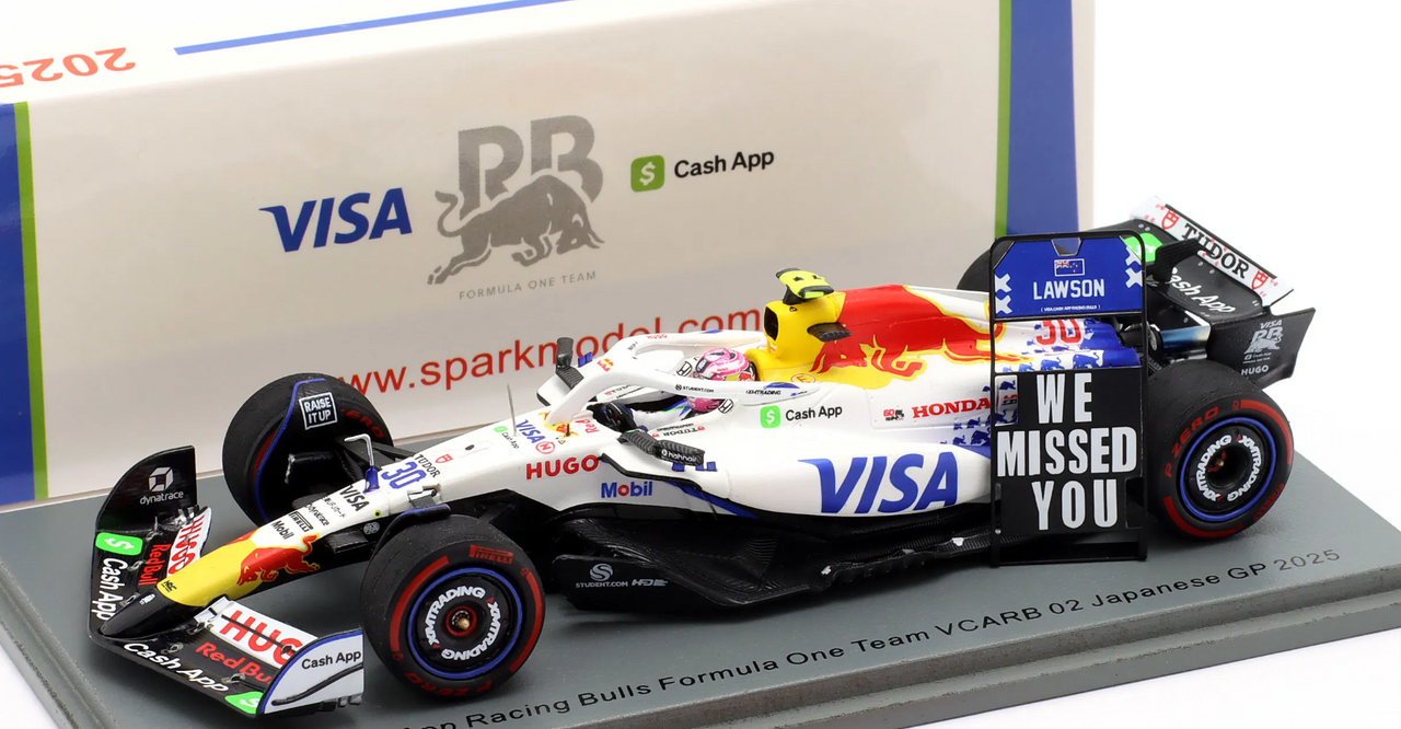 K 1/43 Spark Racing Bulls VCARB 02 No.30 Visa Cash App Racing
