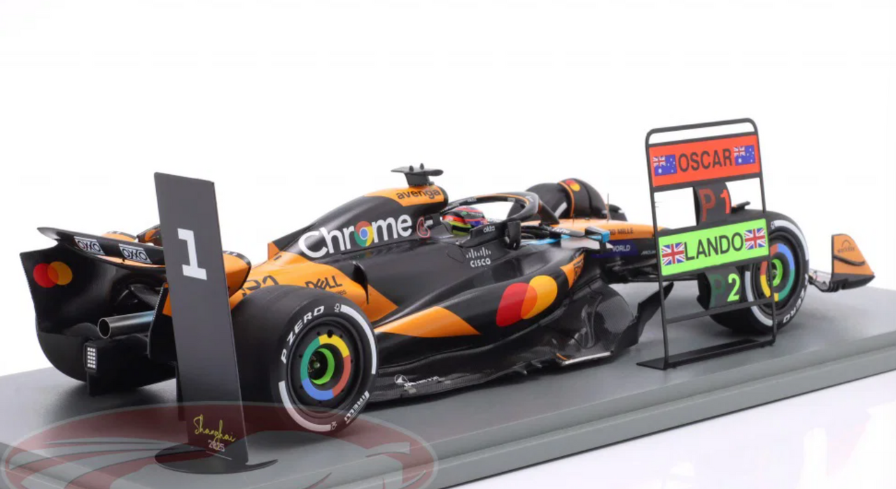 1/18 Spark McLaren No.81 McLaren Formula 1 Team Winner Chinese GP 2025  Oscar Piastri Car Model
