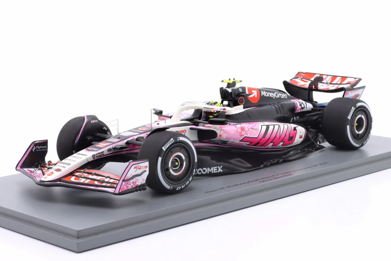 1/18 Spark Haas VF-25 No.87 MoneyGram Haas F1 Team Japanese GP 2025 Oliver Bearman Car Model