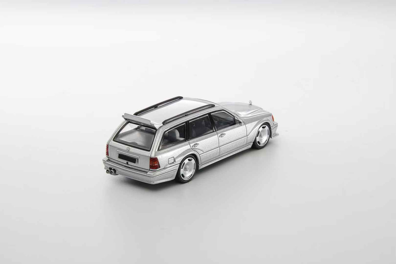 1/64 Mortal Mercedes-Benz S124 T MODEll Evo 2 (Silver) Diecast Car