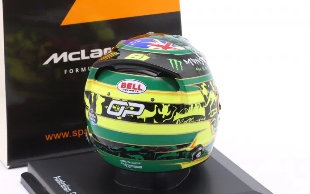 1/5 Spark McLaren Formula 1 Team - Oscar Piastri - Australian GP 2025 Helmet Model