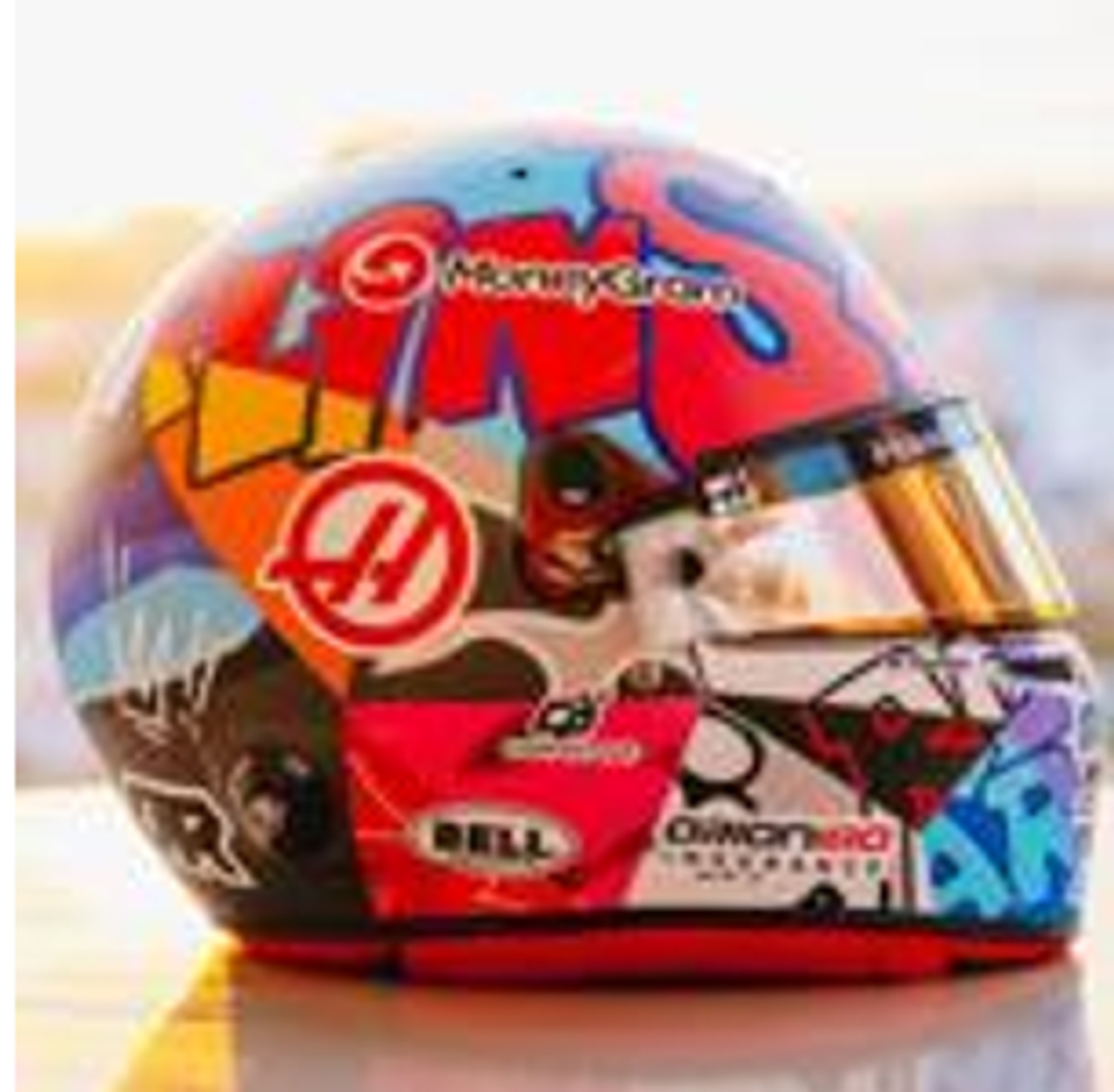 1/5 Spark MoneyGram Haas F1 Team - Esteban Ocon - Miami GP 2025 Helmet Model