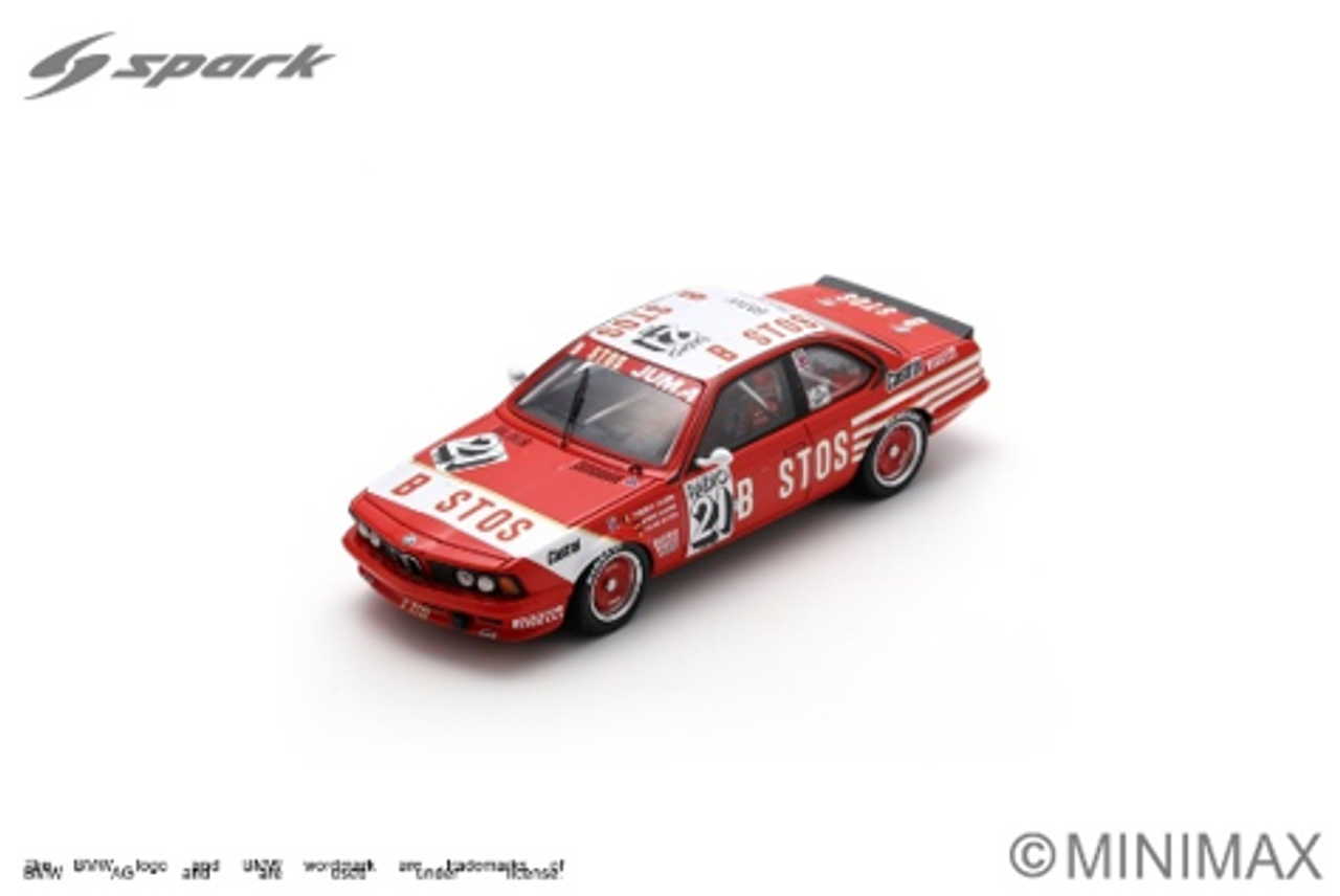 1/43 Spark BMW 635 Csi No.21 Winner 24H Spa 1983 T. Tassin - A. Hahne - H. Heyer Car Model