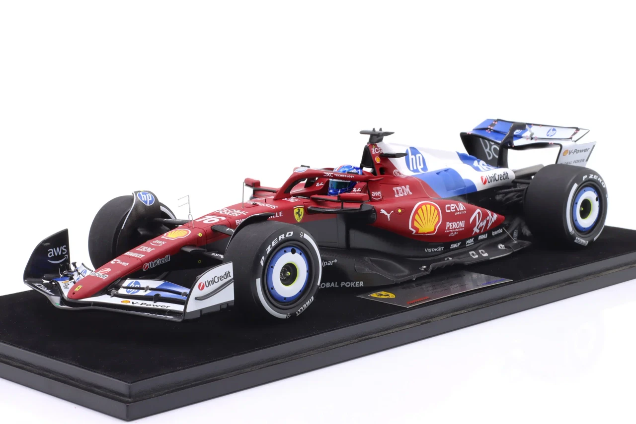 1/18 Looksmart 2025 Formula 1 Ferrari SF-25 Miami GP 2025 #16 Charles Leclerc Car Model