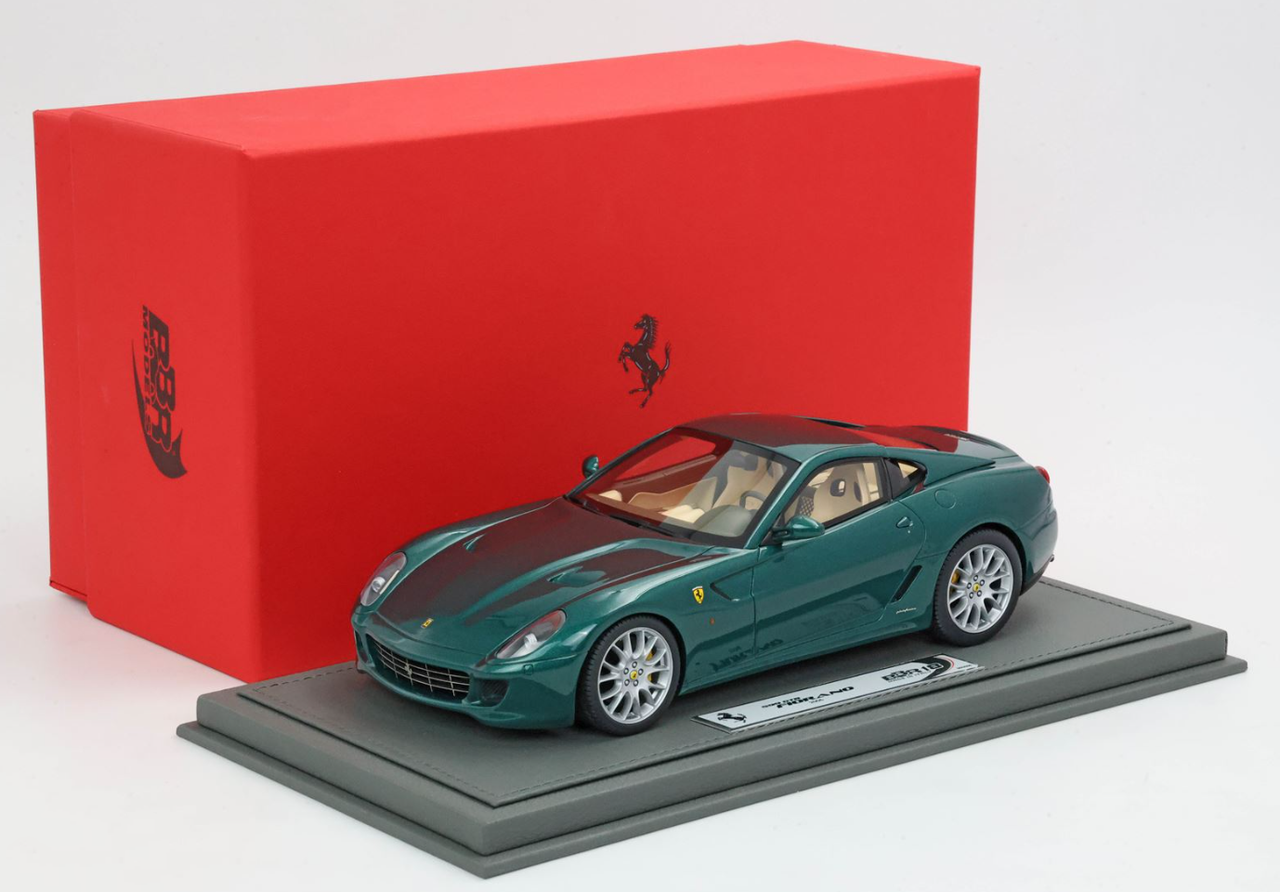 1/18 BBR 2006 Ferrari 599 GTB Fiorano Taylor Made (Pine Green with Cream Interior) Car Model Limited 72 Pieces